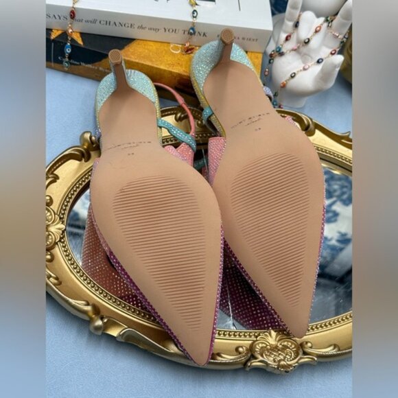 🆕 KURT GEIGER LONDON 🧿 NWOB Belgravia Crystal Embellished Slingback, Sz 36 US6 - Picture 13 of 15